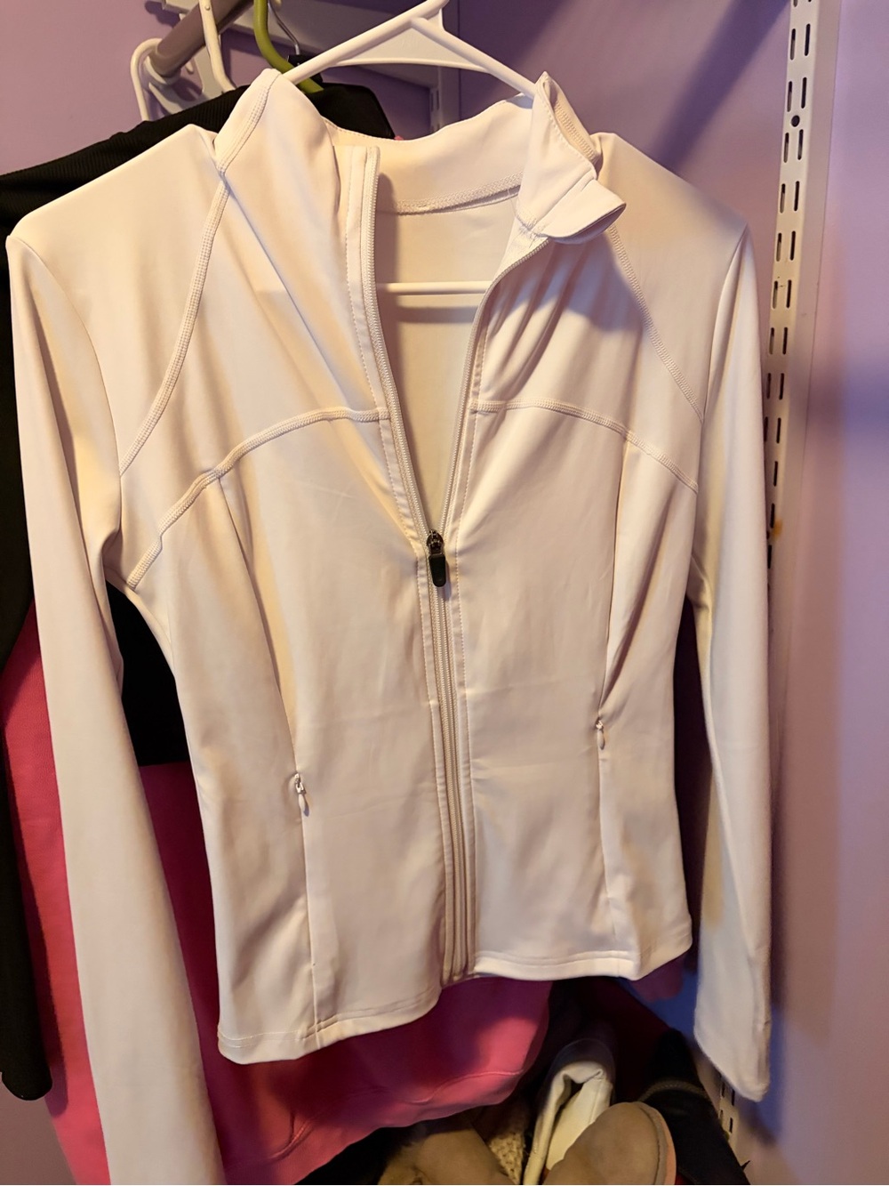 White Full-Zip Women's Jacket